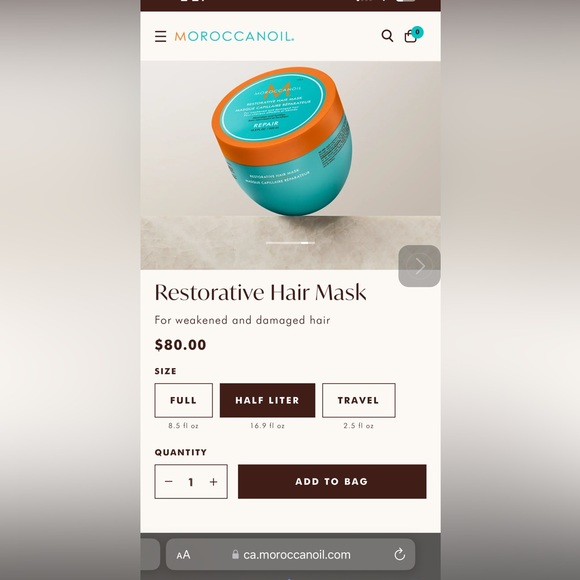 SOLD LOCALLY:  BNWT PROF Moroccanoil REPAIR mask 500ml w/pump - Picture 1 of 2